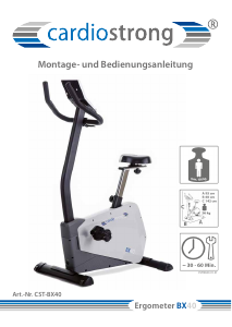 Bedienungsanleitung Cardiostrong BX40 Heimtrainer