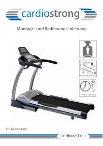 Bedienungsanleitung Cardiostrong TX50 Laufband