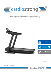 Bedienungsanleitung Cardiostrong TX70 Laufband