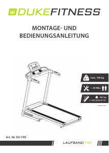 Bedienungsanleitung Duke Fitness T40 Laufband