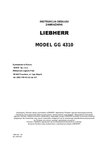 Instrukcja Liebherr GG 4310 Zamrażarka
