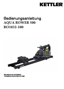Bedienungsanleitung Kettler Aqua Rower 500 Rudergerät