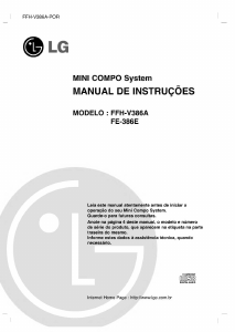 Manual LG FE-386E Aparelho de som