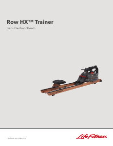 Bedienungsanleitung Life Fitness Row HX Rudergerät