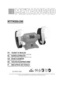 Manual Metawood MTTM350-200 Bench Grinder