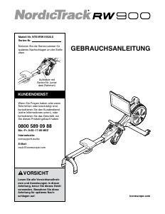 Bedienungsanleitung NordicTrack RW900 Rudergerät