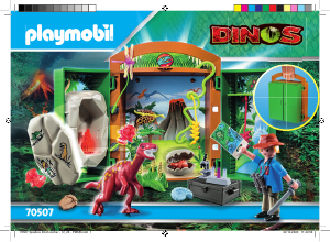 Bedienungsanleitung Playmobil set 70507 Adventure Spielbox dinoforscher