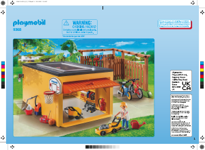 Handleiding Playmobil set 9368 City Life Garage met fietsenstalling