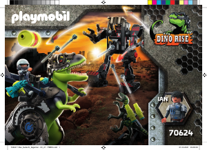 Mode d’emploi Playmobil set 70624 Dino Rise Tyrannosaure et robot géant