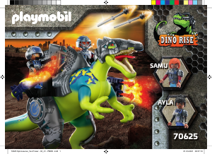 Mode d’emploi Playmobil set 70625 Dino Rise Spinosaure et combattants