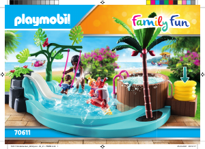 Handleiding Playmobil set 70611 Leisure Kinderzwembad met whirlpool