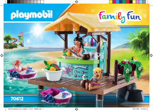 Manual Playmobil set 70612 Leisure Aluguer de barcos com bar