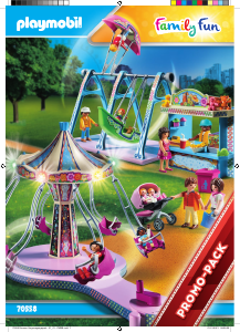 Manual Playmobil set 70558 Leisure Grande parque de diversão