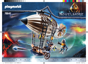 Handleiding Playmobil set 70642 Novelmore Novelmore dario's zeppelin
