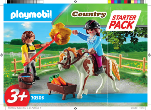 Mode d’emploi Playmobil set 70505 Riding Stables Starter pack cavalière et palefrenier
