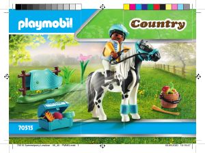 Mode d’emploi Playmobil set 70515 Riding Stables Cavalier et poney lewitzer