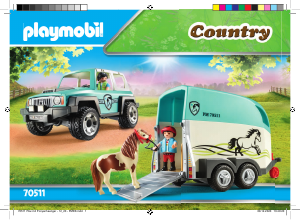 Mode d’emploi Playmobil set 70511 Riding Stables Voiture et van pour poney