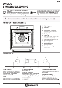 Brugsanvisning Bauknecht BAK3 KP8V IN Ovn