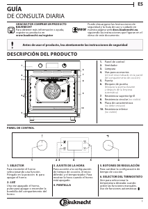 Manual de uso Bauknecht BAK3 KP8V IN Horno