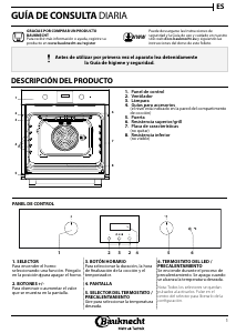 Manual de uso Bauknecht BAR2 KN5V2 IN Horno