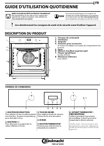 Mode d’emploi Bauknecht BAR2 KN5V2 IN Four