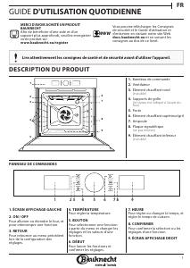 Mode d’emploi Bauknecht BIK5 DH8FS PT Four