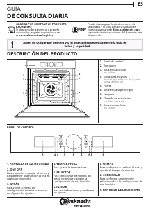 Manual de uso Bauknecht BIK5 DN8F PT Horno