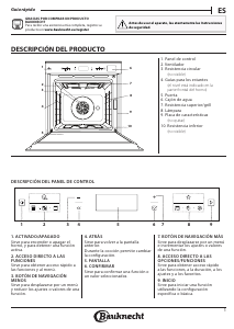 Manual de uso Bauknecht BIK7 CPH8TS PT Horno