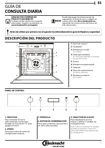 Manual de uso Bauknecht BIK7 EN8VS PT Horno