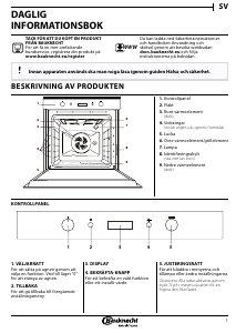Bruksanvisning Bauknecht BIK7 EP8VS PT Ugn