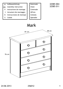 Manual JYSK Tange (81x77x37) Dresser