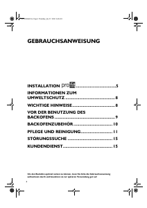 Bedienungsanleitung Bauknecht BLPE 7200 IN Backofen