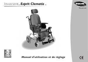 Mode d’emploi Invacare Esprit Clematis Fauteuil roulant électrique