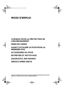 Mode d’emploi Bauknecht BLZS 7200 IN Four