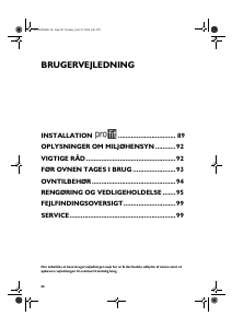 Brugsanvisning Bauknecht BMPH 5900 IN Ovn