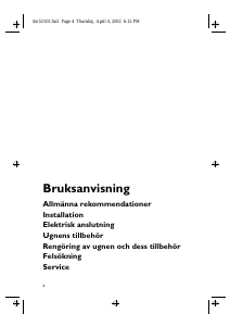 Bruksanvisning Bauknecht BMZH 5000/01 WS Ugn