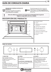 Manual de uso Bauknecht ECSK7 8845 PT Horno