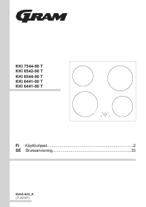 Käyttöohje Gram KKI 6544-90 T Keittotaso