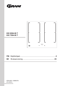 Käyttöohje Gram KKI 6584-90 T Keittotaso