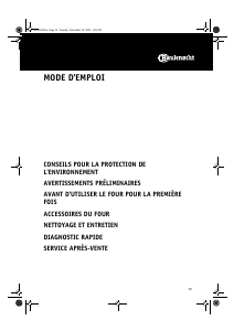 Mode d’emploi Bauknecht ELZD 4966 AL Four