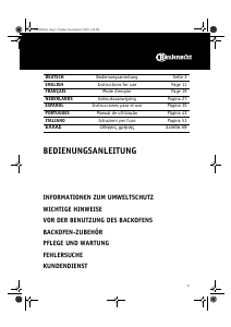 Bedienungsanleitung Bauknecht ELZD 4966 AL Backofen