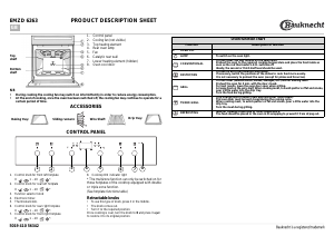 Manual Bauknecht EMZD 6263 IN Oven