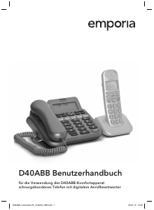 Bedienungsanleitung Emporia D40ABB Schnurlose telefon