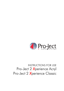 Bruksanvisning Pro-Ject 2Xperience Skivspelare