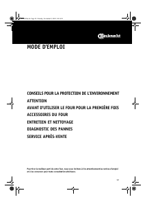 Mode d’emploi Bauknecht ESN 5860 IN Four