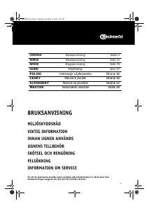Bruksanvisning Bauknecht ESZH 5860 IN Ugn