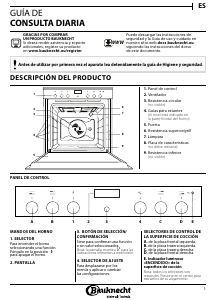 Manual de uso Bauknecht HIS3 EI8V2 IN Horno