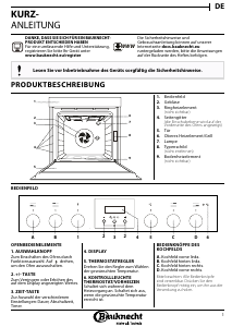 Bedienungsanleitung Bauknecht HVK3 KH8V IN Backofen