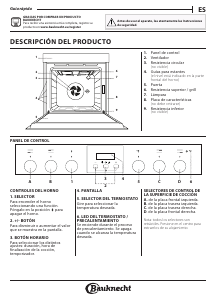 Manual de uso Bauknecht HVS5 TH8VS3 ES Horno