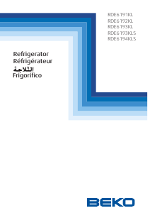 Bruksanvisning BEKO RDE 6193 KLS Kyl-frys